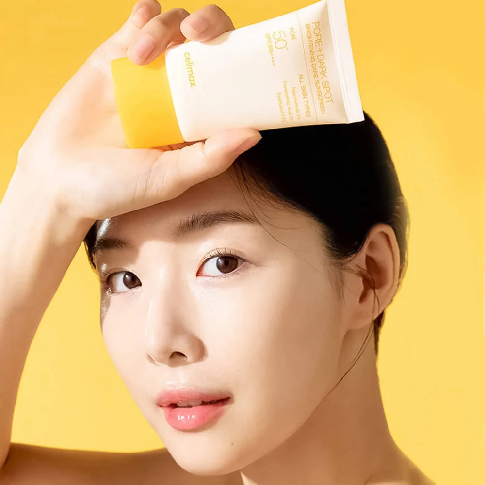 Осветляющий солнцезащитный крем Celimax Pore+Dark Spot Brightening Care Sunscreen SPF50+ PA++++
