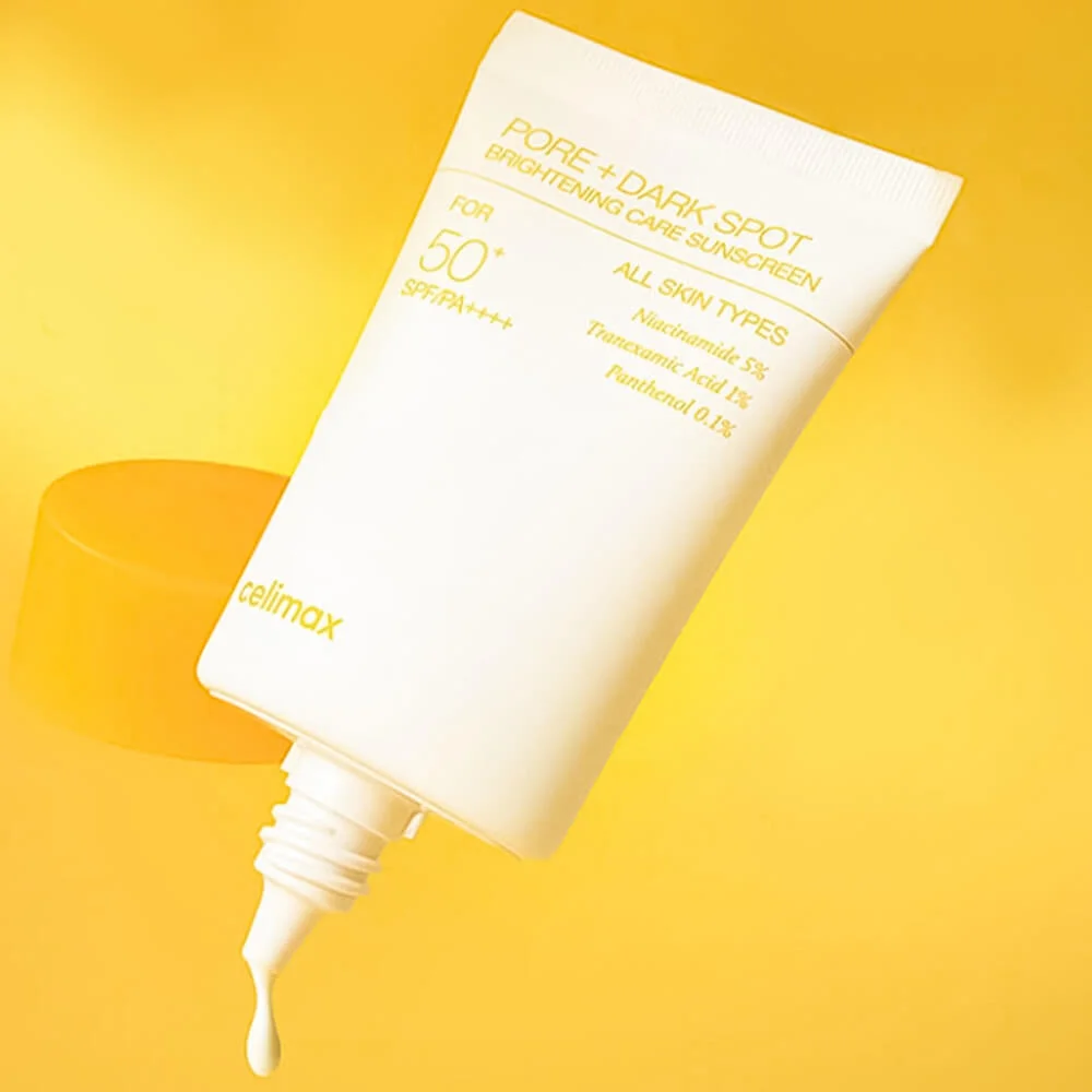 Осветляющий солнцезащитный крем Celimax Pore+Dark Spot Brightening Care Sunscreen SPF50+ PA++++