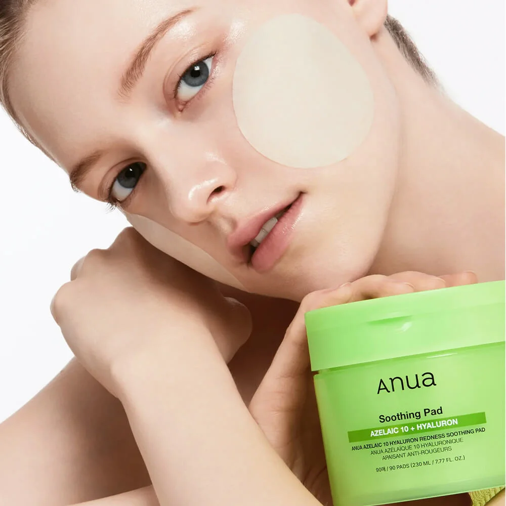 Пэды с азелаиновой кислотой Anua Azelaic Acid 10 Hyaluron Redness Soothing Pad