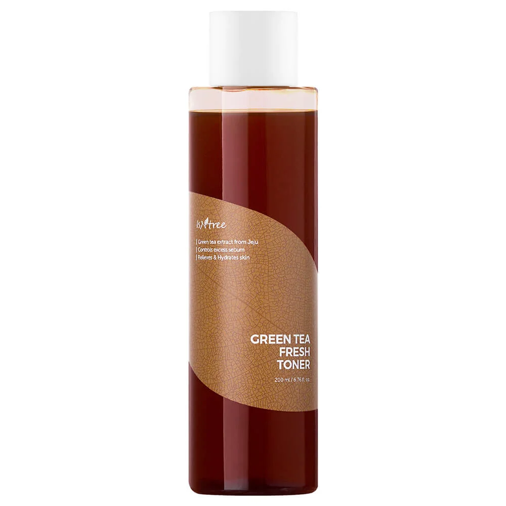 Освежающий бесспиртовой тонер на основе зелёного чая 80% IsNtree Green Tea Fresh Toner