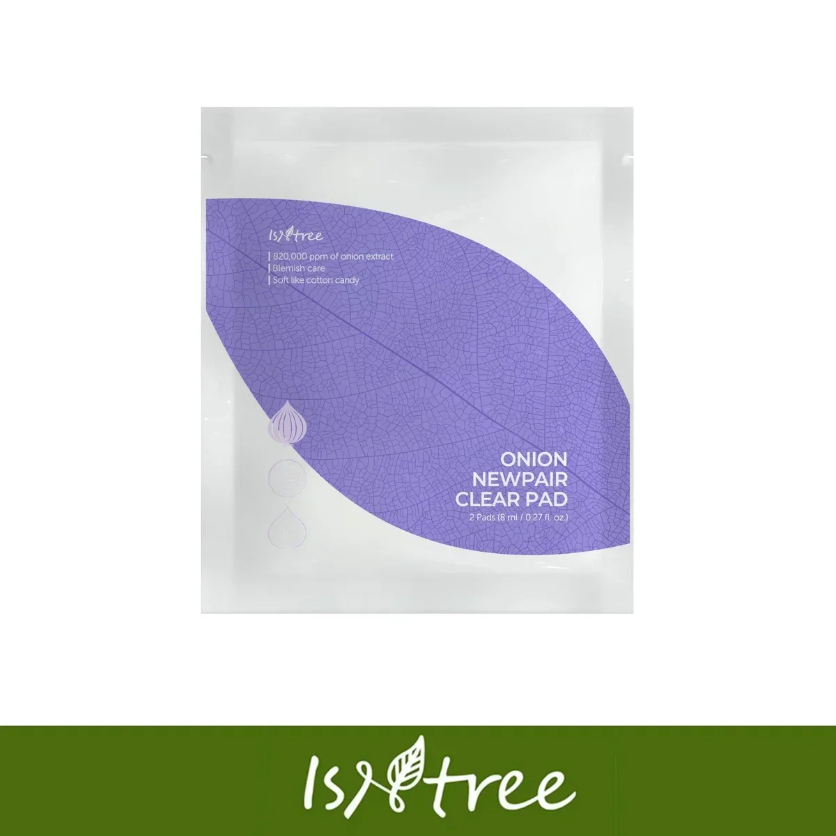 ISNTREE Onion New Pair Прозрачные салфетки 8 мл (2 шт.)