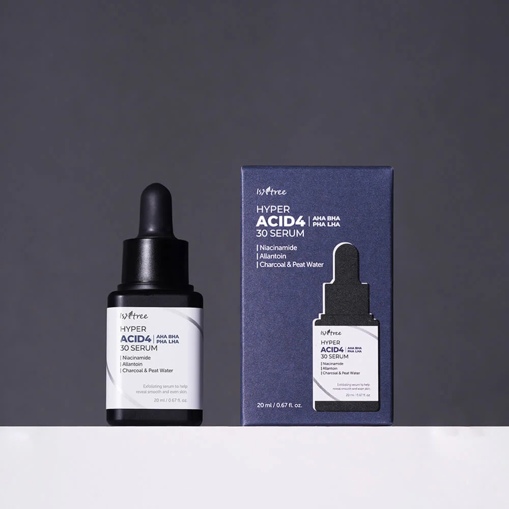 Пилинг-сыворотка с комплексом кислот IsNtree Hyper Acid4 AHA BHA PHA LHA 30 Serum
