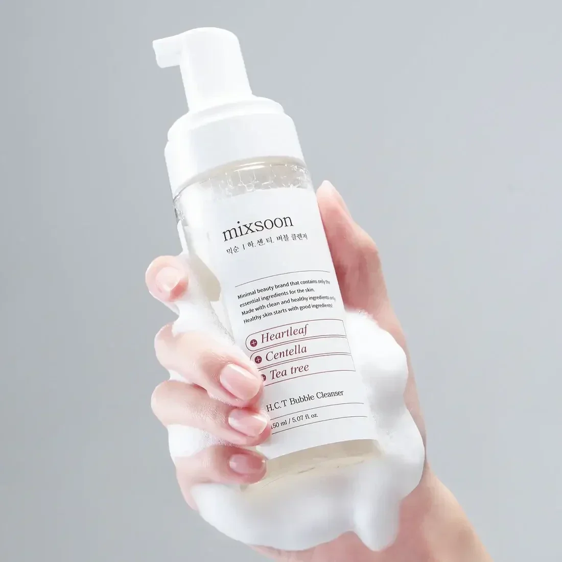 Успокаивающая пенка для умывания от воспалений Mixsoon H.C.T. Bubble Cleanser
