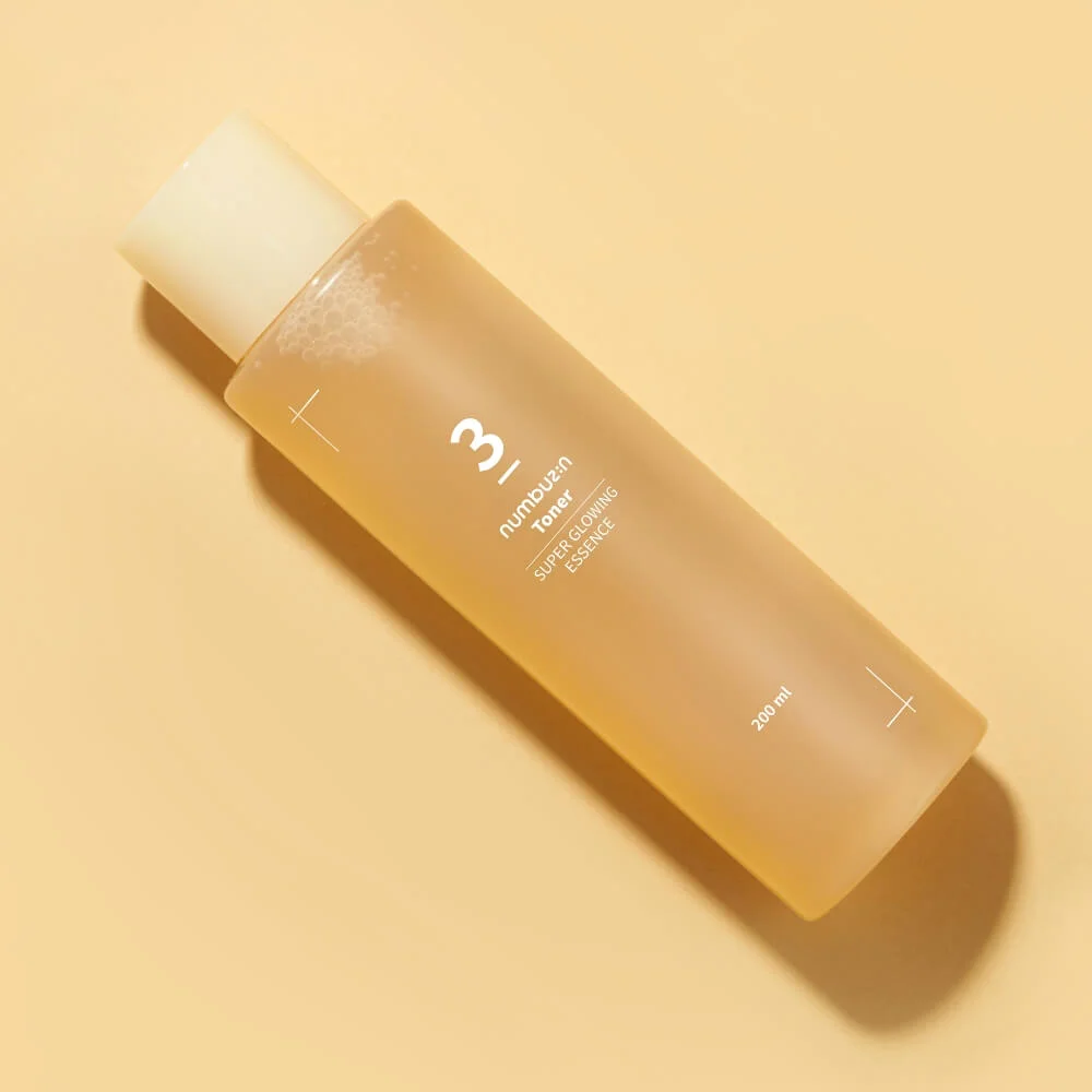 Выравнивающий тонер-эссенция для сияния кожи numbuzin No.3 Super Glowing Essence Toner