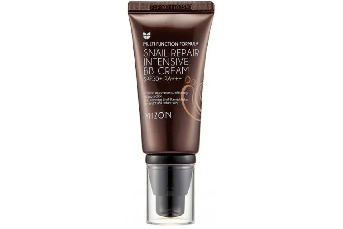 Интенсивный восстанавливающий BB-крем с улиточным муцином Mizon SPF50+ PA+++ 21 тон