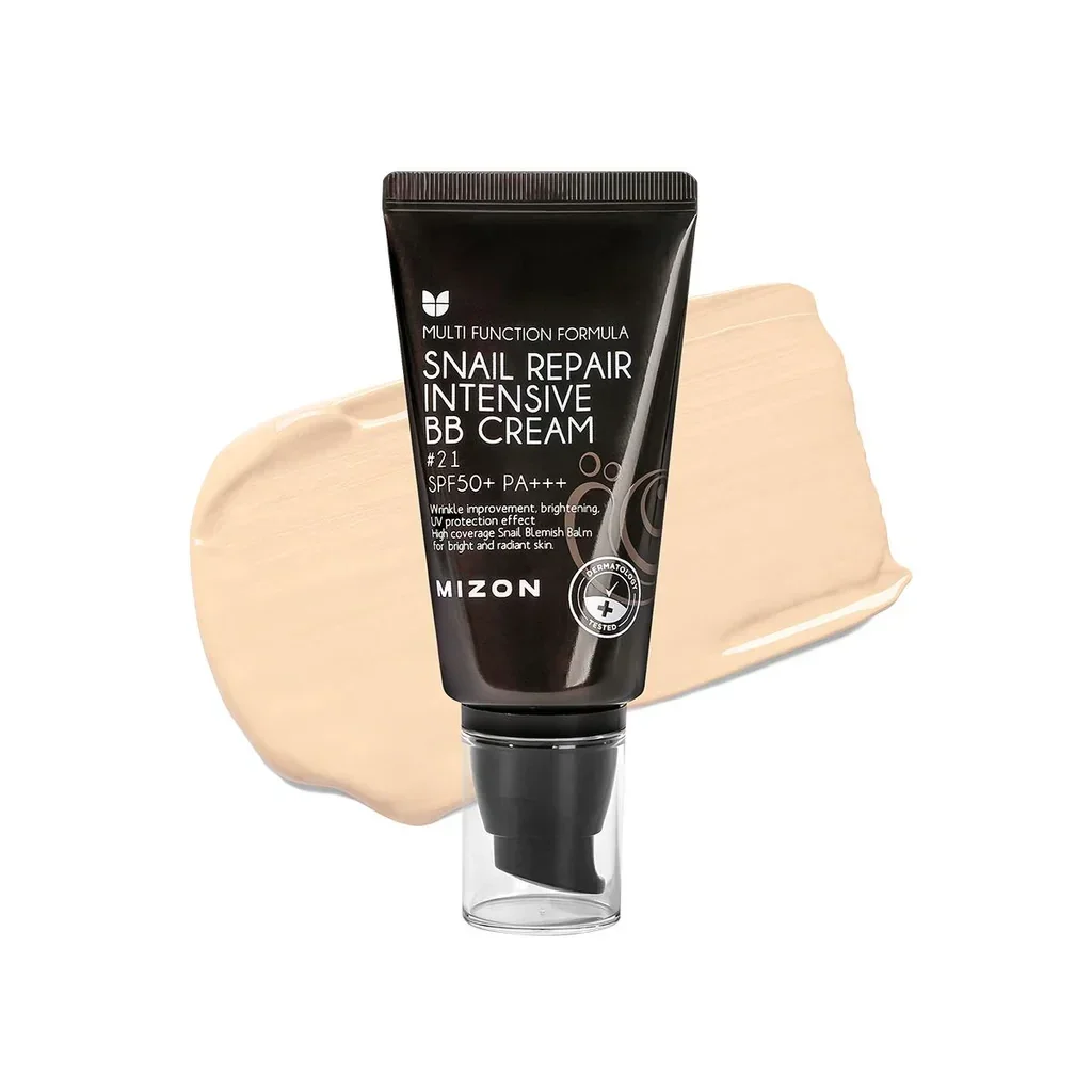 Интенсивный восстанавливающий BB-крем с улиточным муцином Mizon SPF50+ PA+++ 21 тон