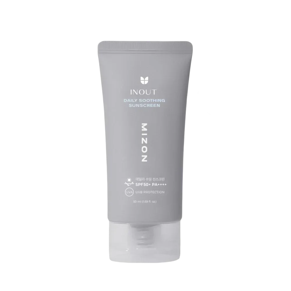 Легкий веганский успокаивающий солнцезащитный крем MIZON DAILY SOOTHING SUNSCREEN SPF50+ PA++++