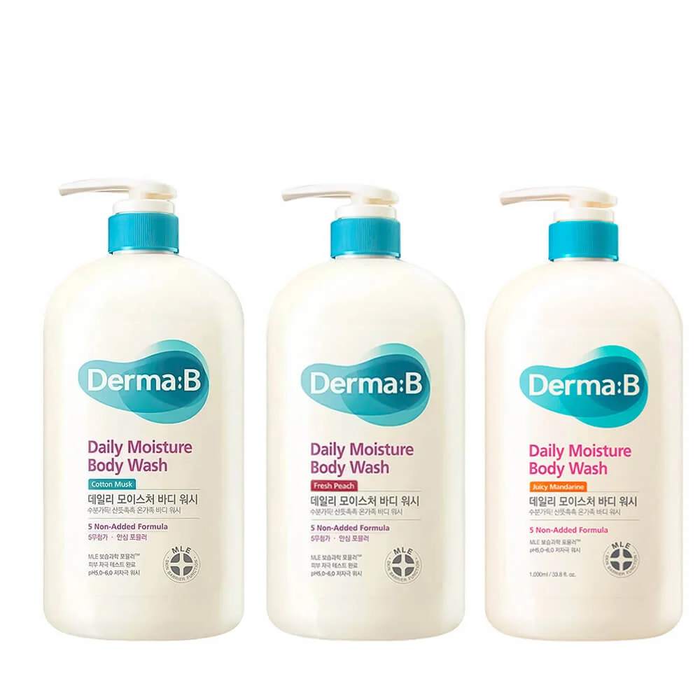 Ламеллярный гель для душа Derma:B Daily Moisture Body Wash 