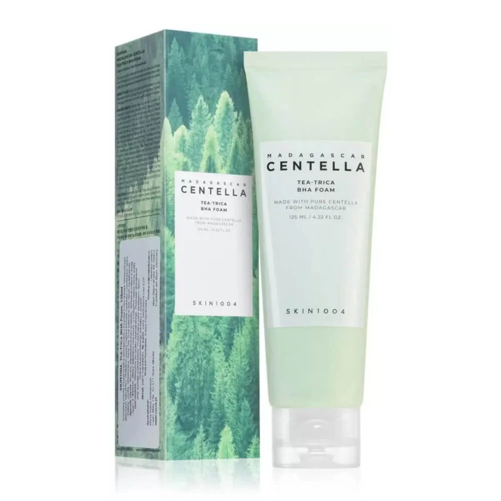 Антибактериальная пенка для умывания SKIN1004 Madagascar Centella Tea-Trica BHA Foam
