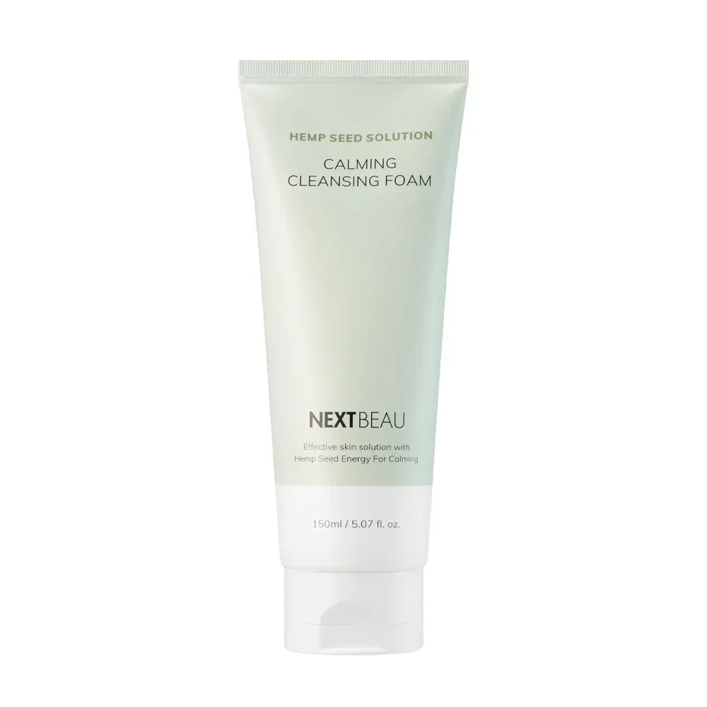 Пенка для умывания с конопляным маслом Nextbeau Hemp seed solution Calming Cleansing Foam / 150 мл