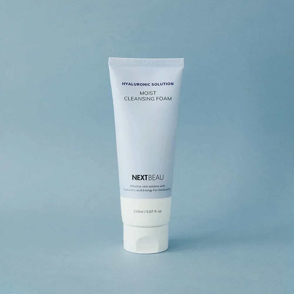 Пенка для умывания с гиалуроновой кислотой Nextbeau Hyaluronic solution Moist Cleansing Foam / 150 мл