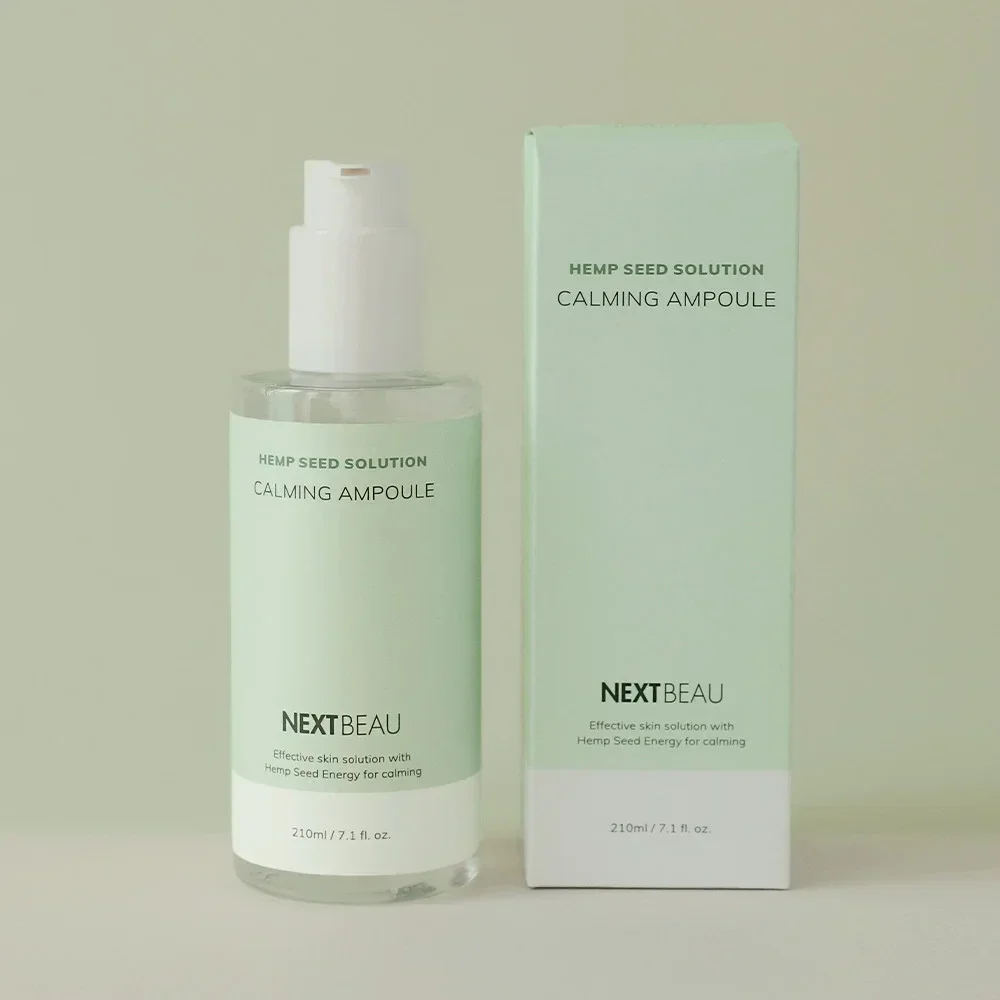 Успокаивающая сыворотка для лица с маслом конопляного семени Nextbeau Hemp seed Calming Ampoule / 210 мл