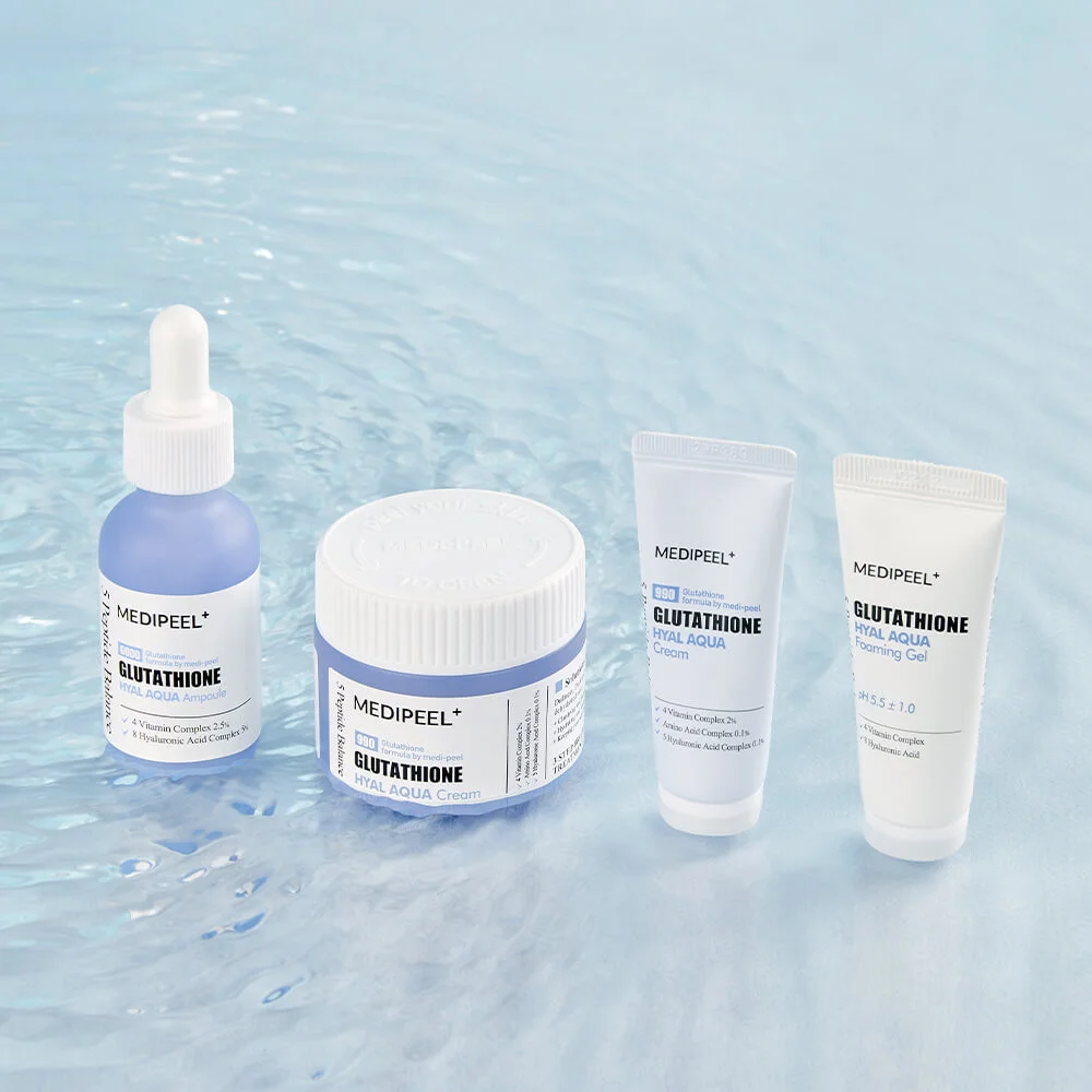 Набор увлажняющих средств для сияния кожи MEDIPEEL Glutathione Hyal Aqua Multi Care Kit