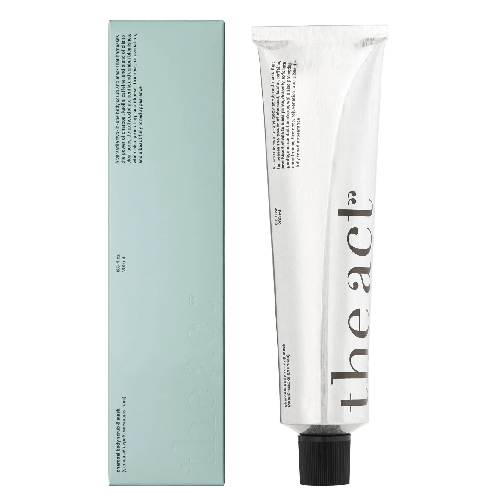 The Act Угольный скраб маска для тела Charcoal body scrub & mask