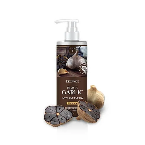 Шампунь против выпадения волос с экстрактом чёрного чеснока Deoproce Black Garlic Intensive Energy Shampoo