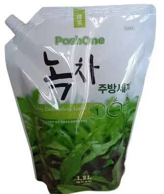 Poshone Натуральное средство для мытья посуды, овощей и фруктов Green Tea Purity Dishwashing Liquid