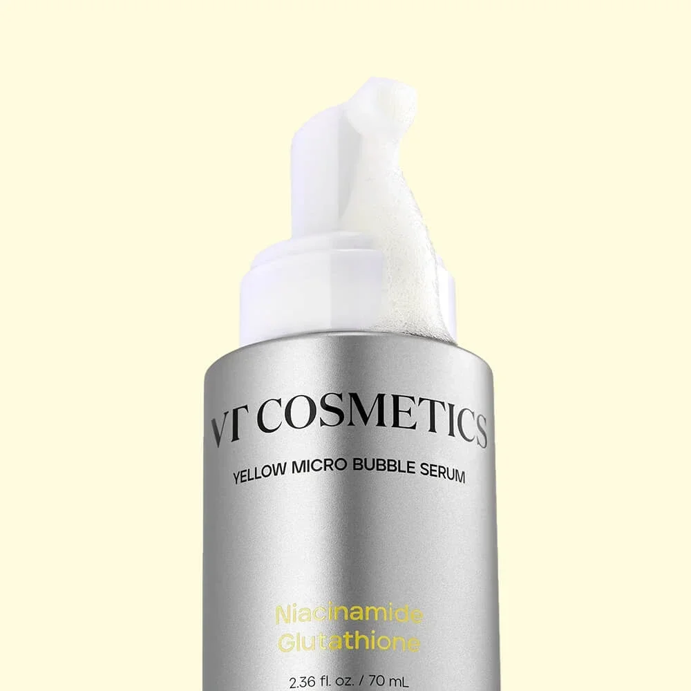 Пузырьковая сыворотка с ниацинамидом VT Cosmetics Niacinamide Glutathione Yellow Micro Bubble Serum