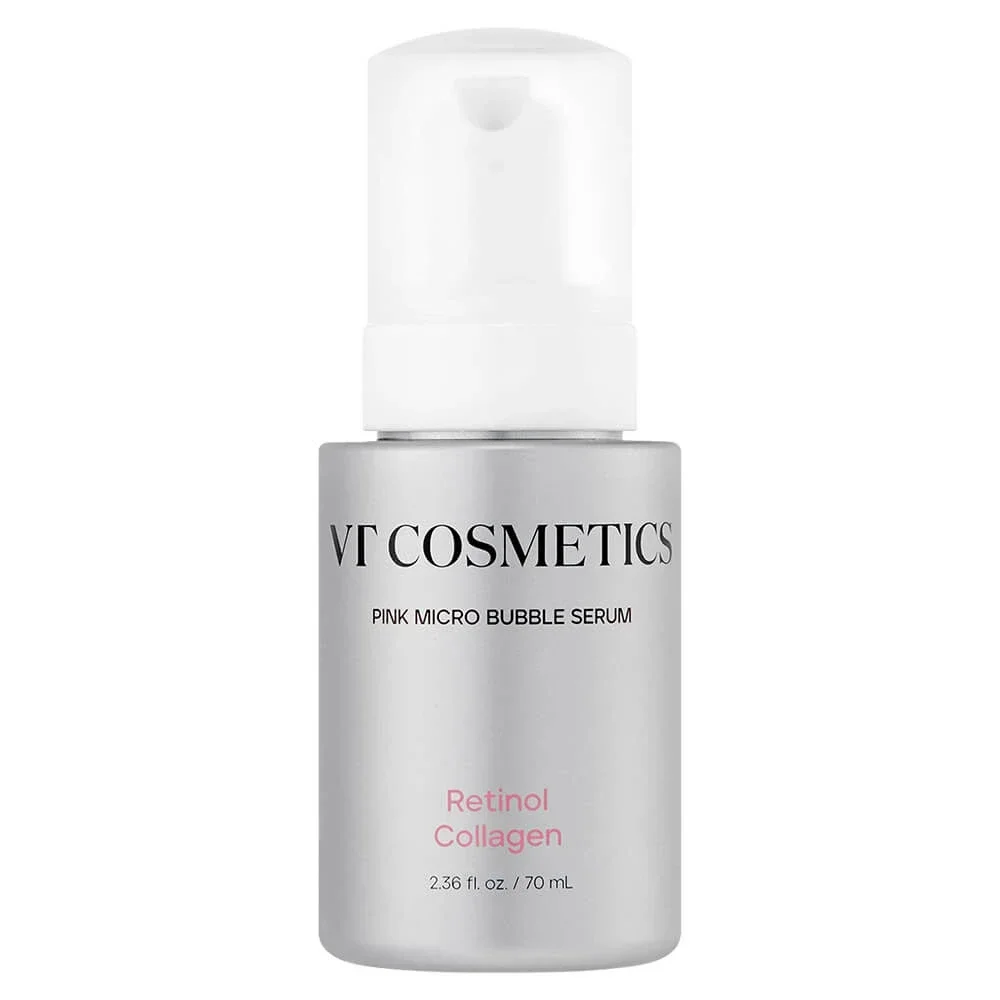 Пузырьковая сыворотка с ретинолом VT Cosmetics Retinol Collagen Pink Micro Bubble Serum
