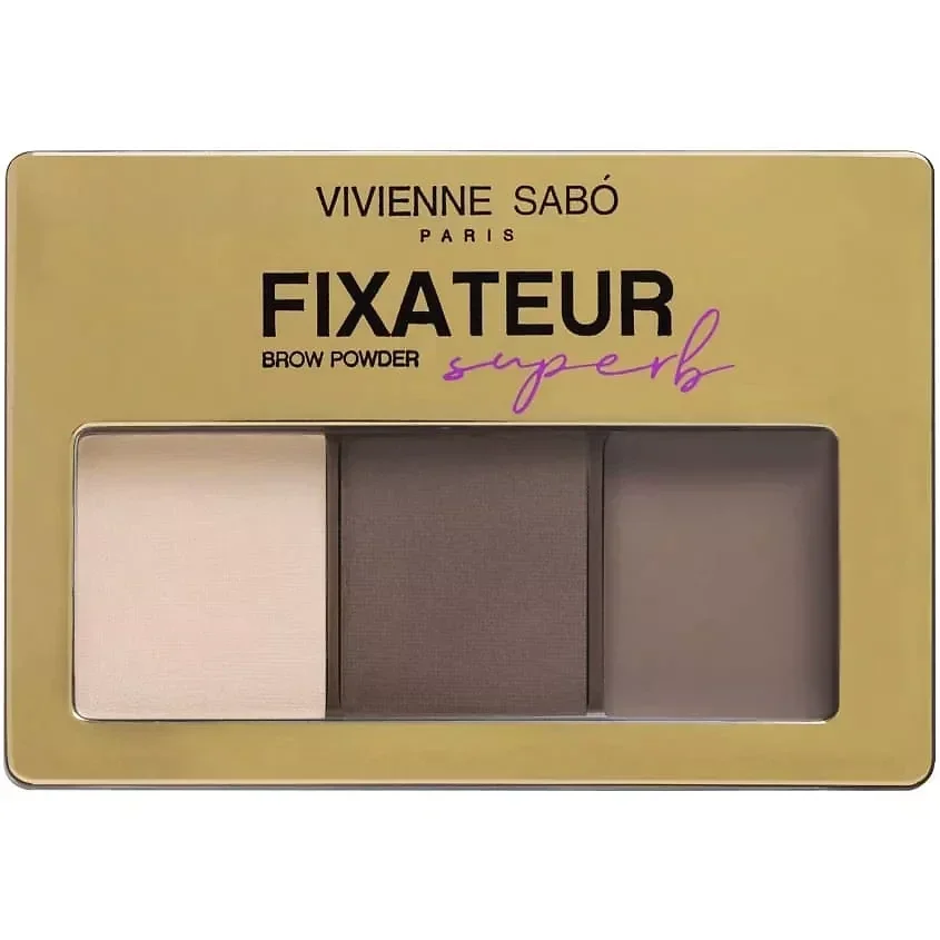 Набор для бровей VIVIENNE SABO Fixateur Superb 01 светло-коричневый