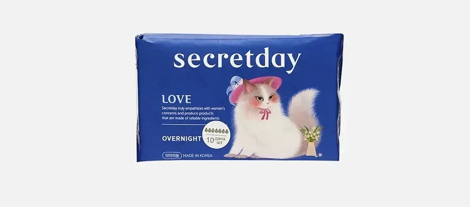 SecretDay Sense Прокладки женские гигиенические Love Overnight 10 шт