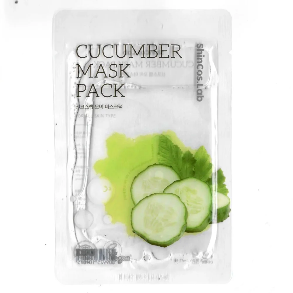 ShinCos.Lab Cellulose Mask Pack Cucumber Тканевая маска для лица с экстрактом огурца 