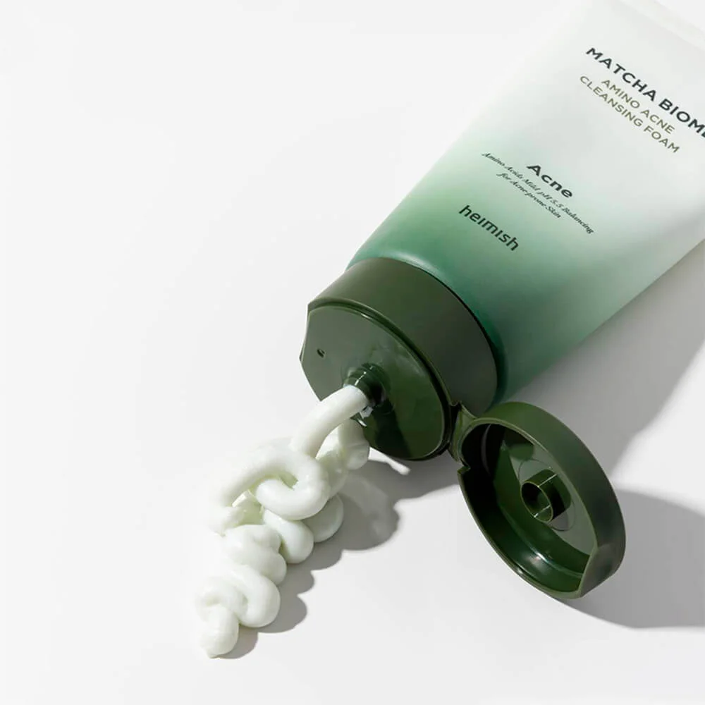 Противовоспалительная пенка с матчей и пробиотиками Heimish Matcha Biome Amino Acne Cleansing Foam - 150 мл