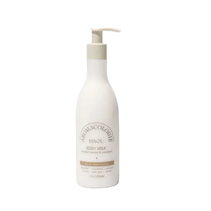 Молочко увлажняющее для тела Bisou Aromacologie Body Milk Honey&Coconut Мед и Кокос 300 мл