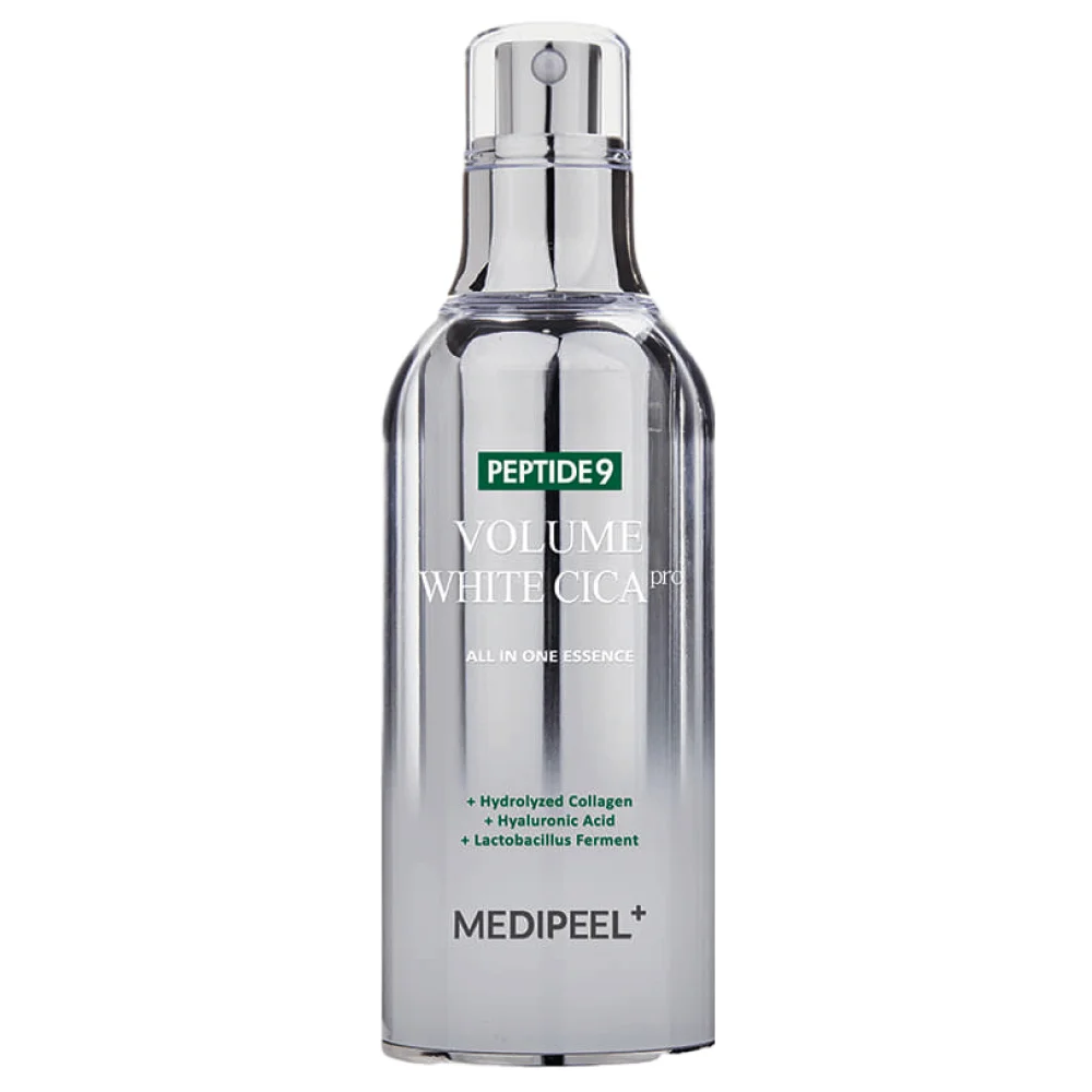 Охлаждающая эссенция для ровного тона MEDIPEEL Peptide 9 Volume White Cica Essence PRO