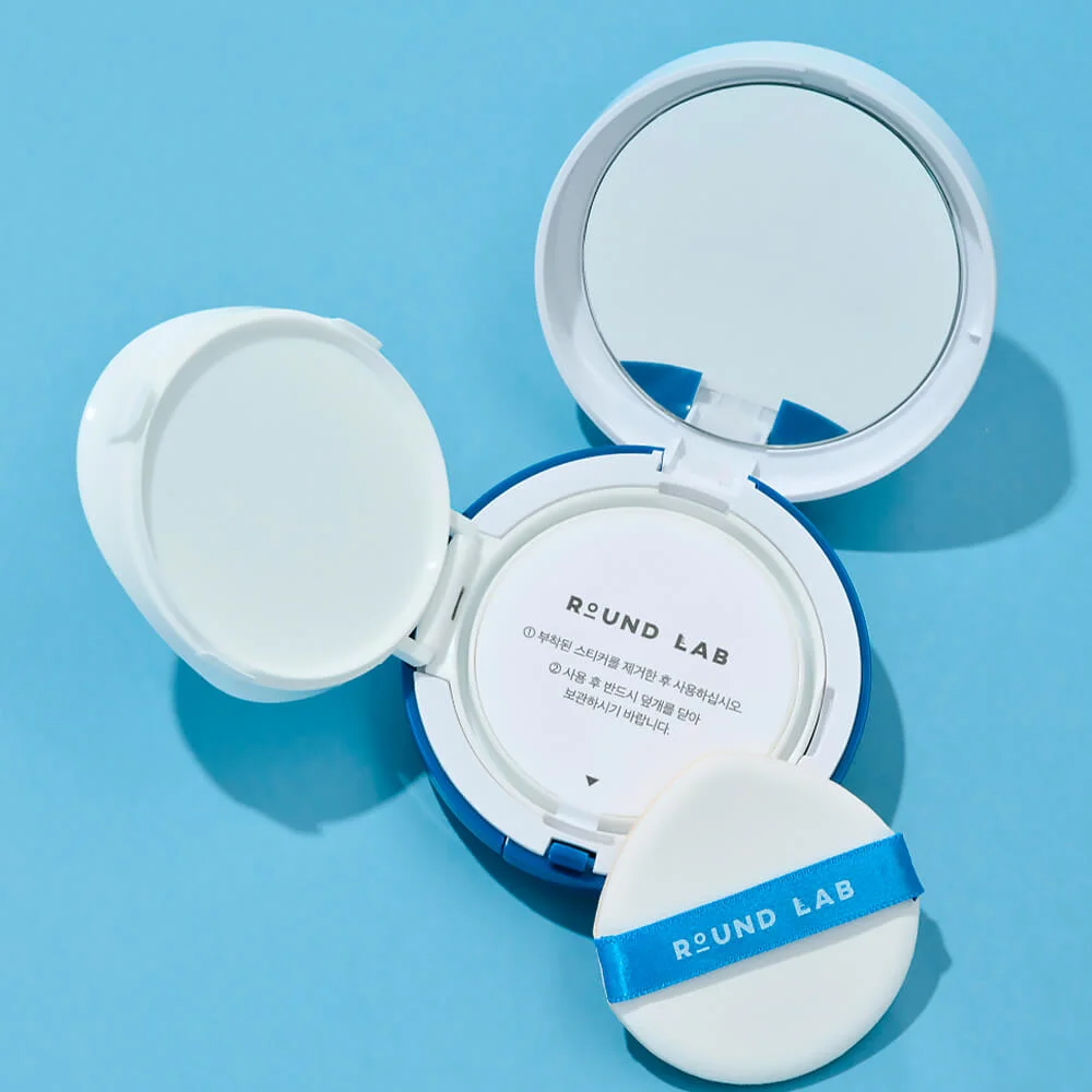 Солнцезащитный кушон с берёзовым соком Round Lab Birch Juice Moisturizing Sun Cushion SPF50+ PA++++
