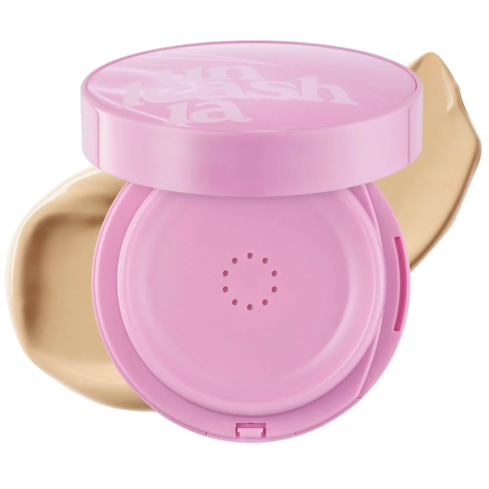 Увлажняющий кушон с сияющим финишем Unleashia Don't Touch Glass Pink Cushion SPF50+ PA++++ 23W With Care