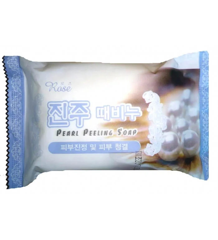 Кусковое мыло туалетное Rose Pearl Peeling Soap 