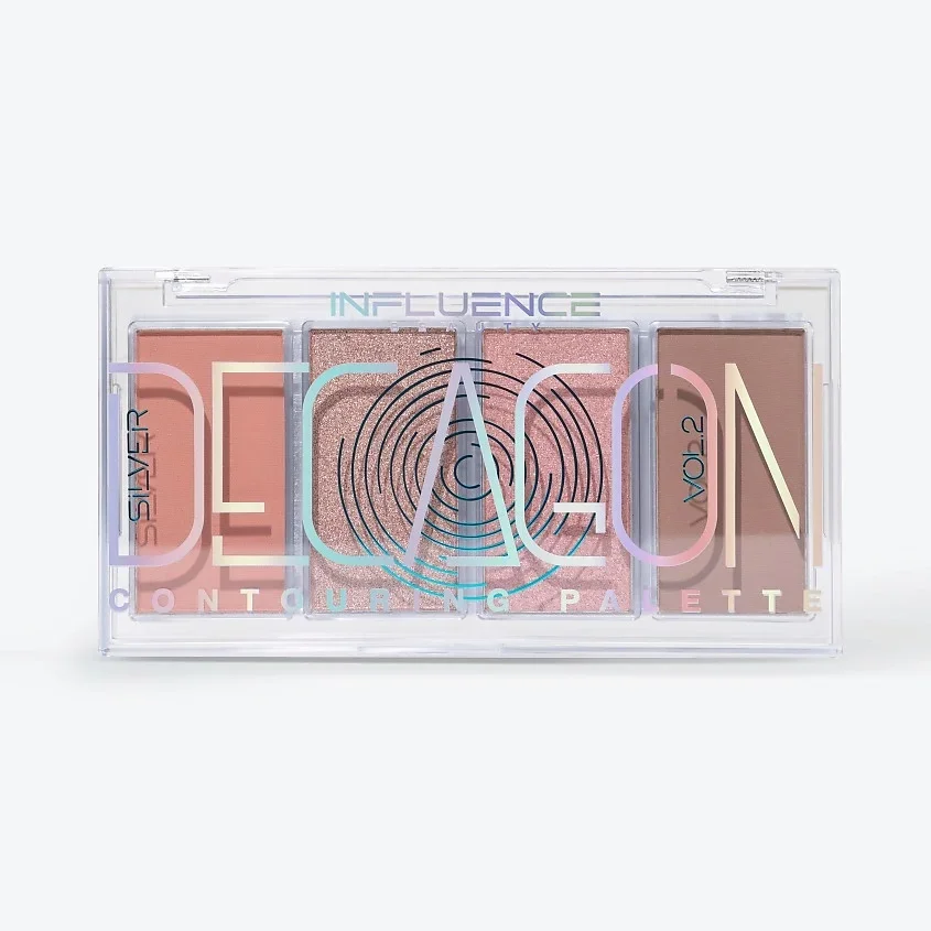 INFLUENCE BEAUTY Палетка для контуринга Silver Decagon