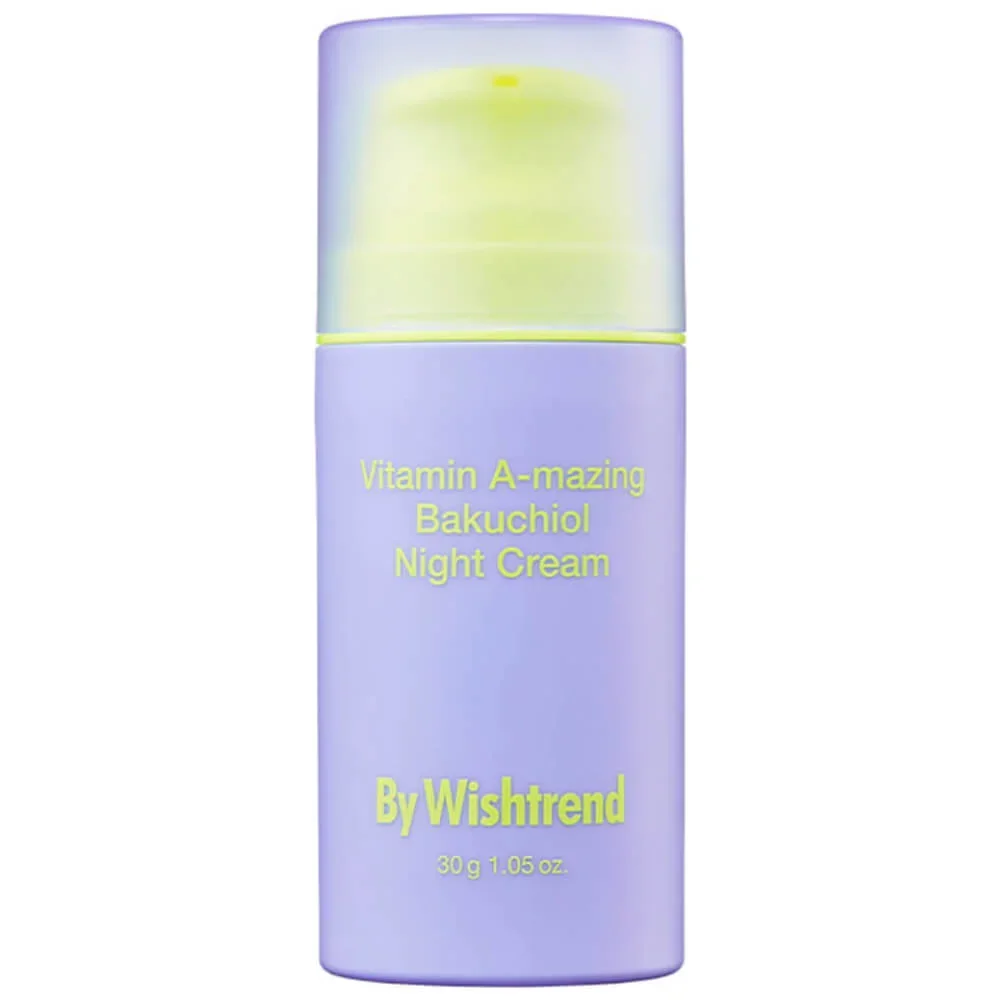 Ночной крем с ретинолом и бакучиолом By Wishtrend Vitamin A-mazing Bakuchiol Night Cream 30 мл