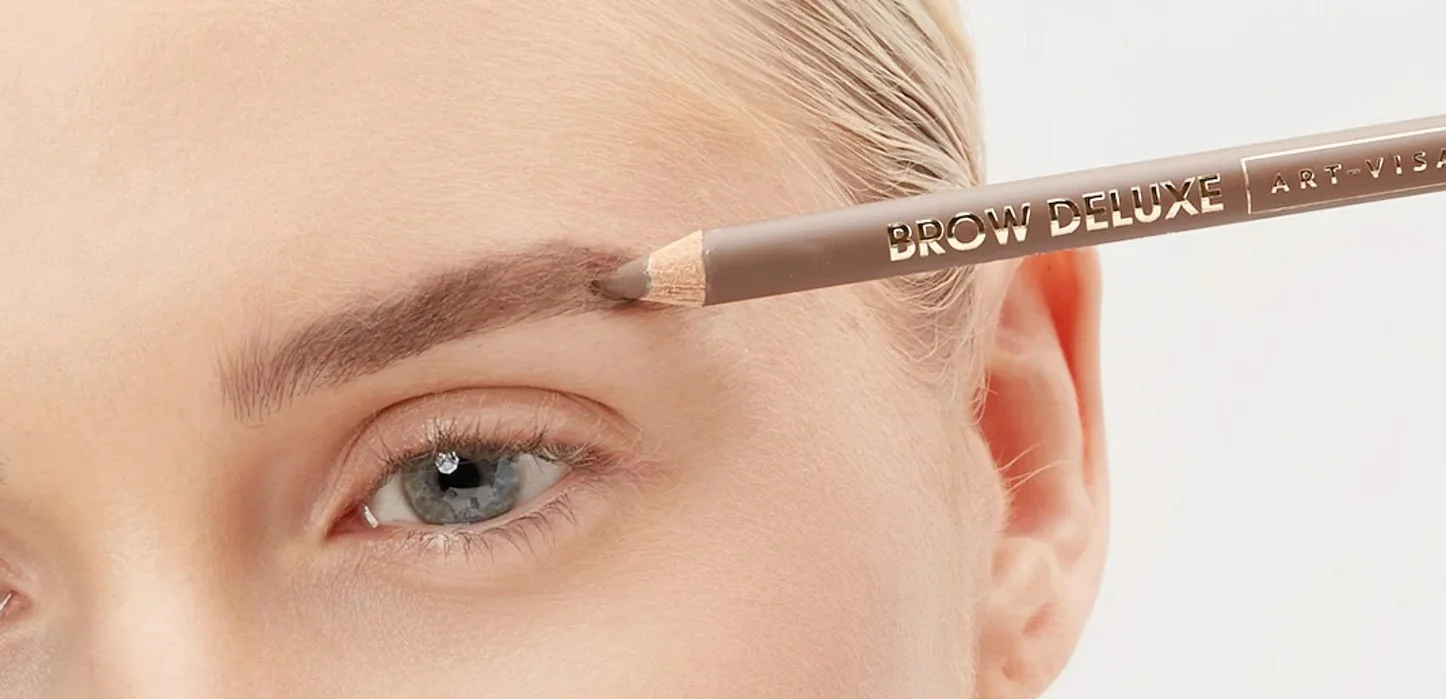 Карандаш для бровей пудровый ART-VISAGE BROW DELUXE 12 коричневый