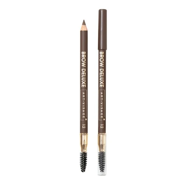 Карандаш для бровей пудровый ART-VISAGE BROW DELUXE 12 коричневый