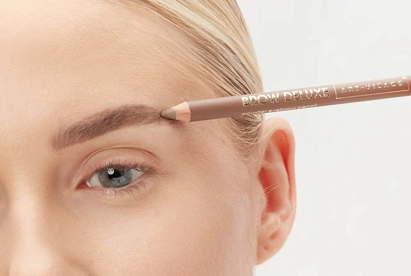Карандаш для бровей пудровый ART-VISAGE BROW DELUXE 14 графит