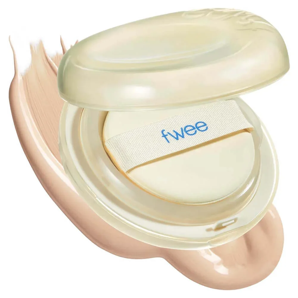 Тональный кушон с сатиновым финишем fwee Cushion Egg-Fit Cover SPF50+ РА+++