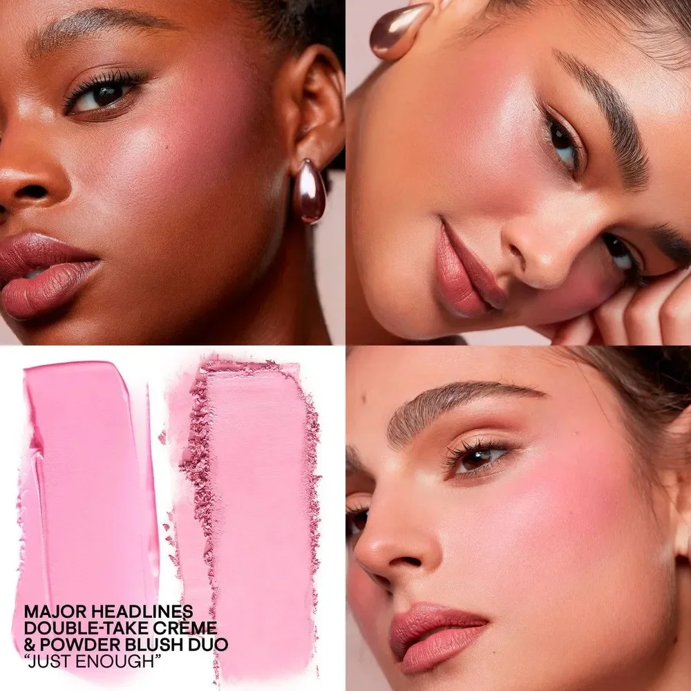 Палетка из двух кремовых и пудровых румян Patrick Ta Major Headlines Double Take Cream, Powder Blush Duo  just enough