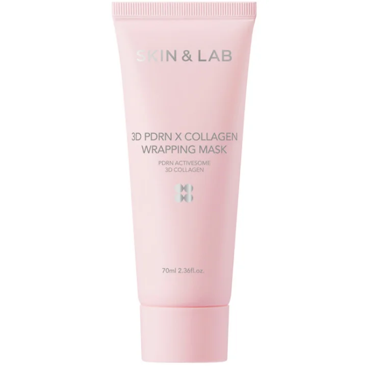 Маска для лица с коллагеном и ПДРН SKIN&LAB 3D PDRN X Collagen Wrapping Mask 70ml