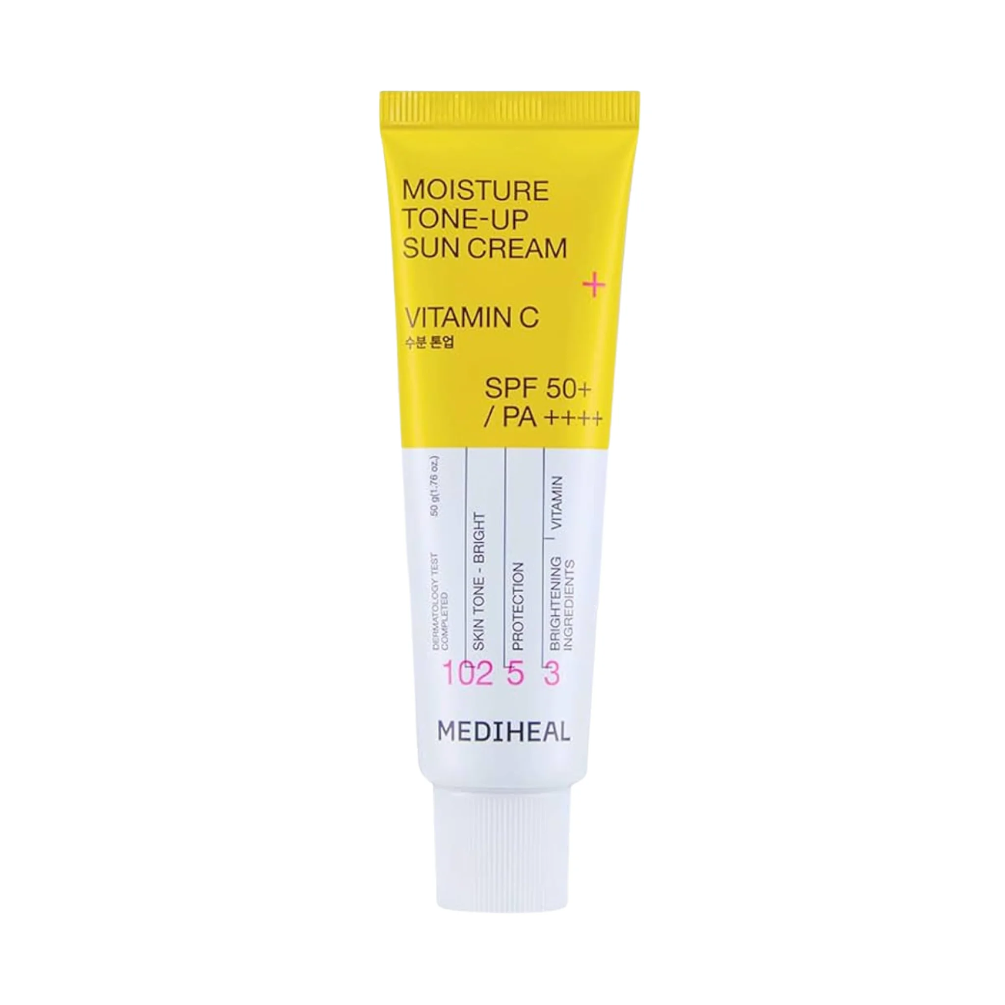 Выравнивающий солнцезащитный крем MEDIHEAL Moisture Tone-up Sun Cream (Vitamin C) 50ml