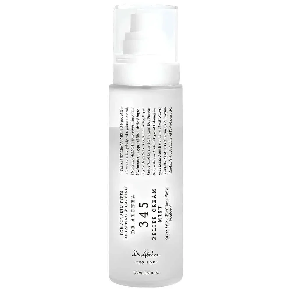 Успокаивающий мист с гидролатом риса и пантенолом Dr. Althea 345 Relief Cream Mist 100 мл