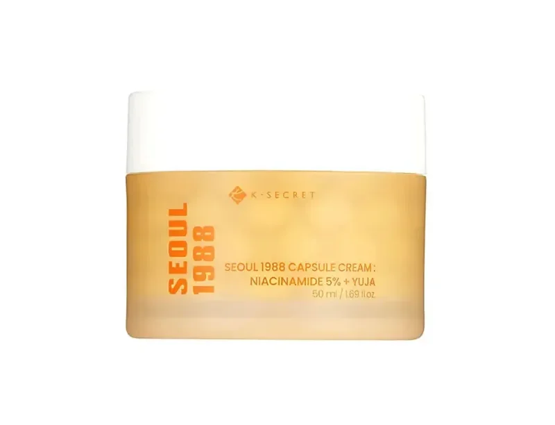 [K-SECRET] Капсульный крем с ниацинамидом и юдзу Capsule Cream : Niacinamide 5% + Yuja 50мл