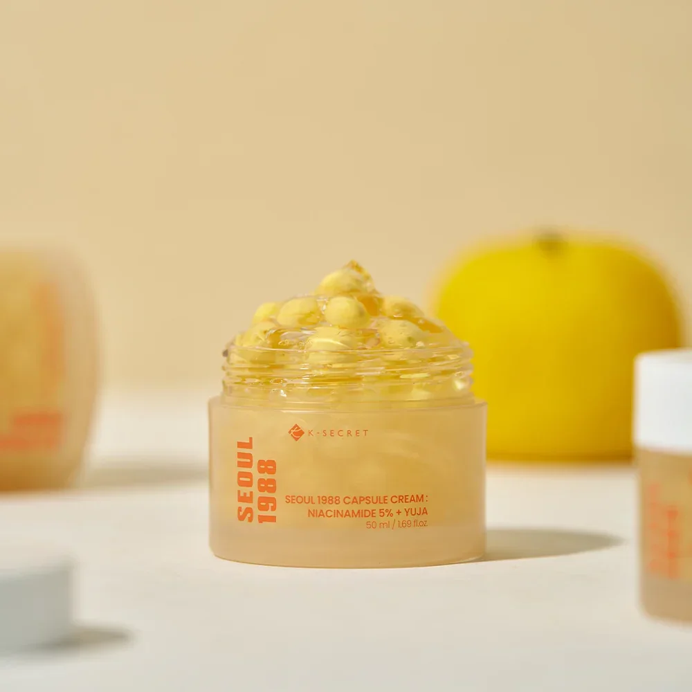 [K-SECRET] Капсульный крем с ниацинамидом и юдзу Capsule Cream : Niacinamide 5% + Yuja 50мл