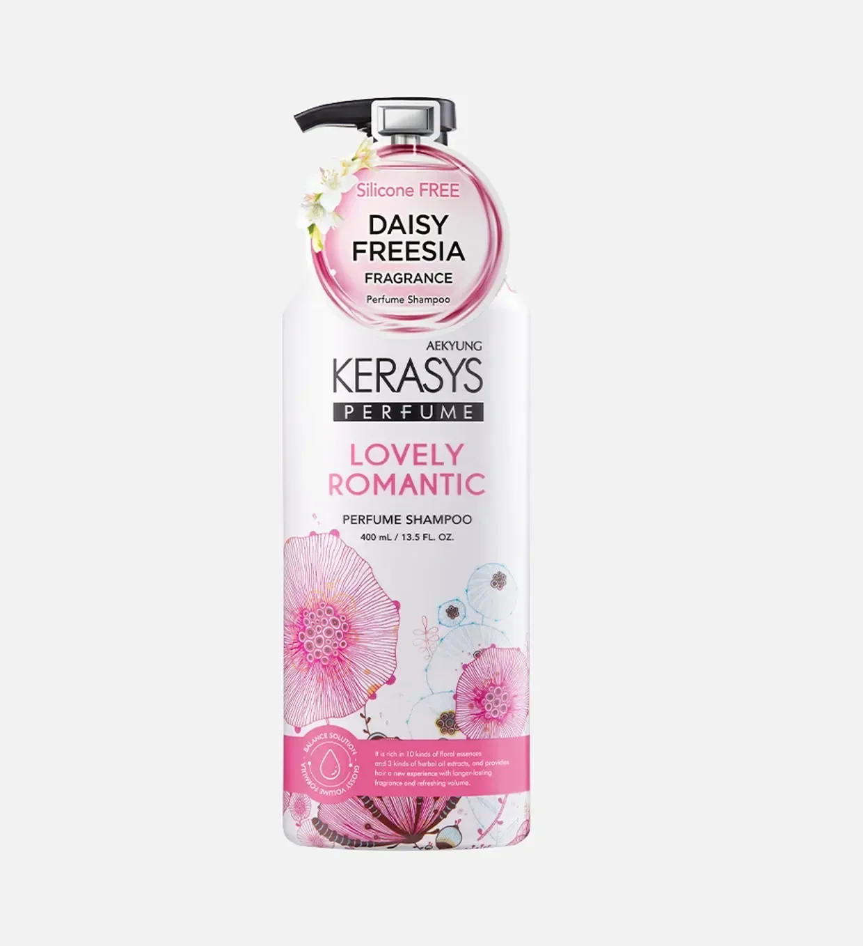 Парфюмированный Шампунь для волос Kerasys LOVELY & ROMANTIC 400мл