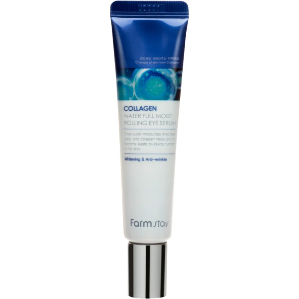 FarmStay Лифтинг-сыворотка для кожи вокруг глаз «Collagen Water Full Moist Rolling Eye Serum»