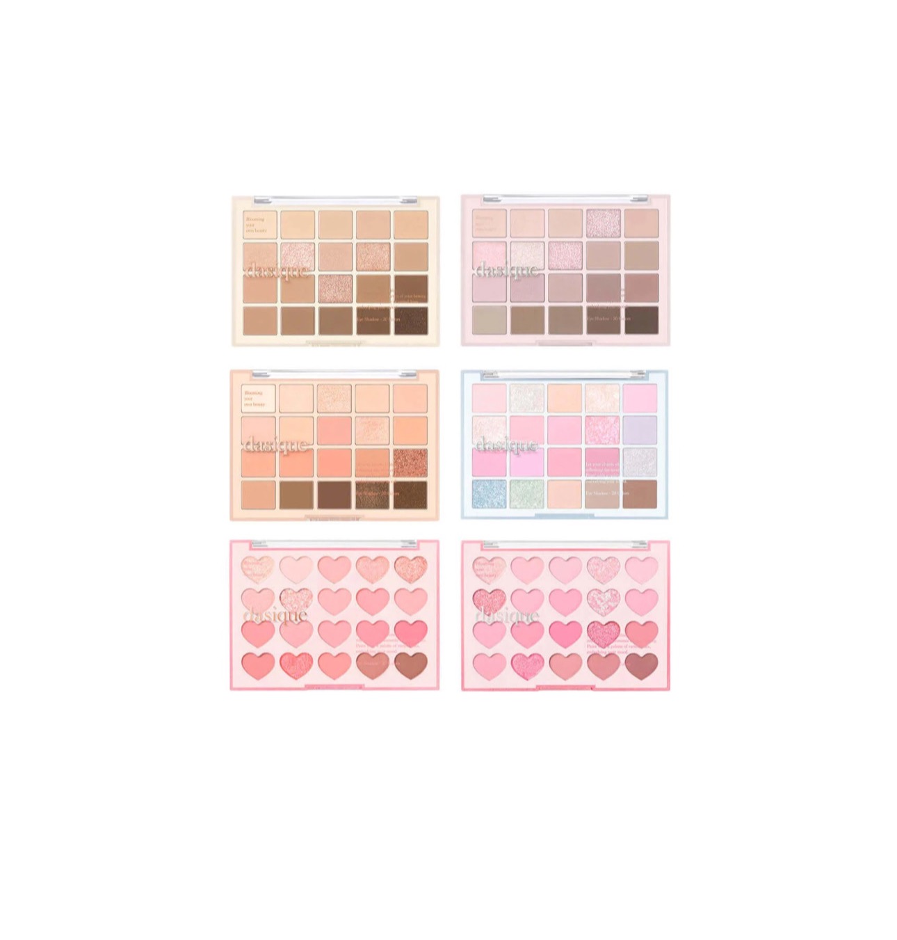 Большие палетки теней для век Dasique Mood Shadow Palette