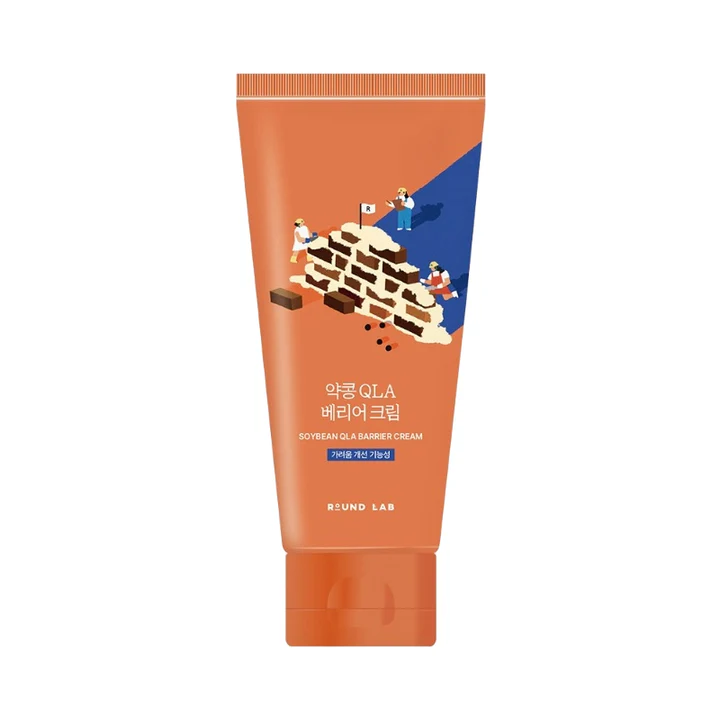 Усиленный барьерный крем с чёрной соей и пантенолом Round Lab Soybean QLA Barrier Cream 80 мл
