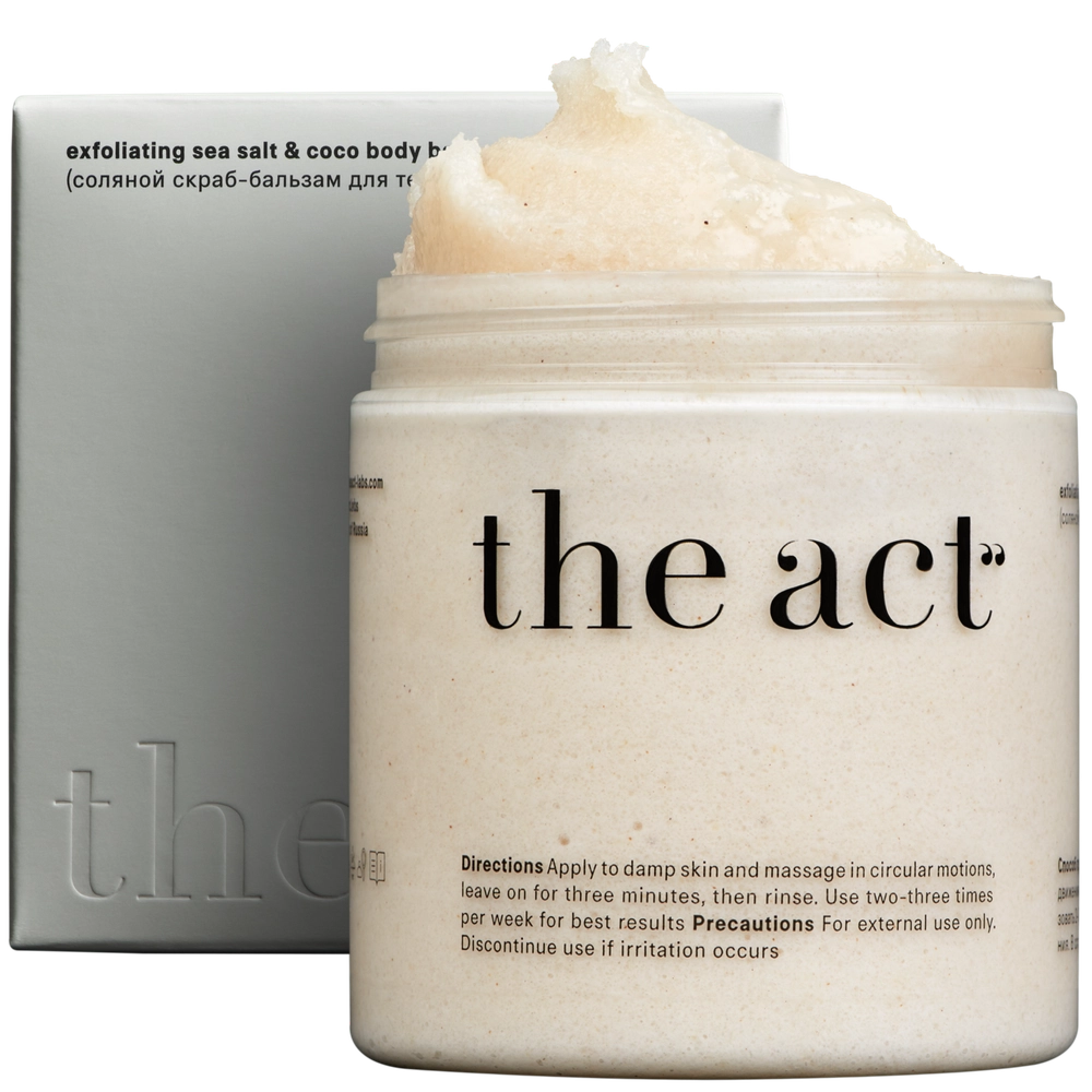 THE ACT СОЛЯНОЙ СКРАБ-БАЛЬЗАМ ДЛЯ ТЕЛА КОКОС