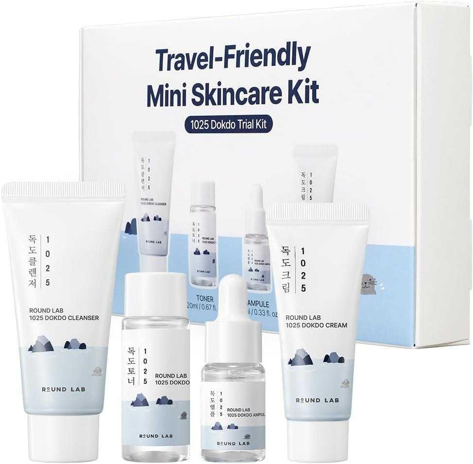  Наборы средств с морской водой Round Lab 1025 skin care trial kit