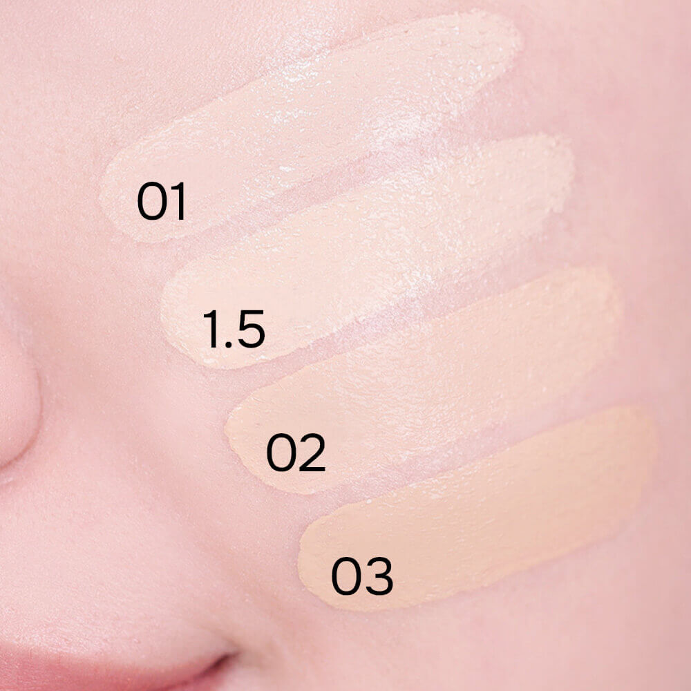 Стойкий кушон с сияющим финишем AMUSE Dew Power Vegan Cushion SPF50+ PA++++ 02 Healthy